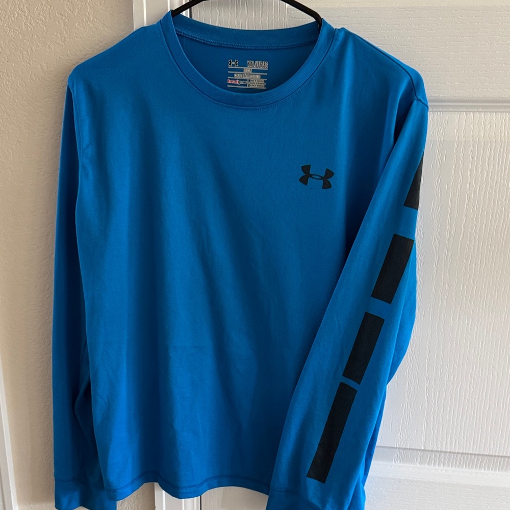 Under Armour Youth Vibrant Blue Long Sleeve Tee